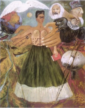 Frida Kahlo Painting - El marxismo dará salud a los enfermos feminismo Frida Kahlo